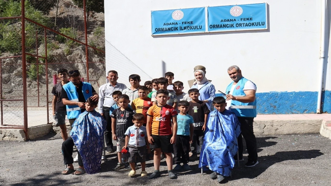 Feke Belediyesinden öğrencilere ücretsiz saç bakımı