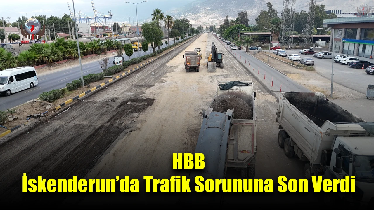 Hatay Büyükşehir Belediyesi, İskenderunda yıllardır süren trafik sorununa son verdi