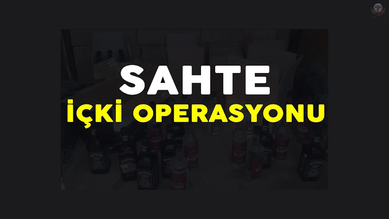 Hatayda sahte içki operasyonu