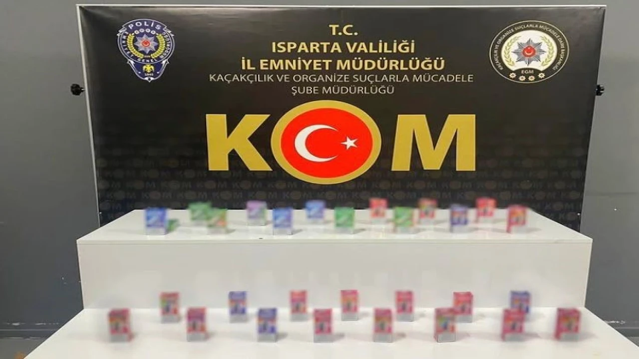 Ispartada kaçak elektronik sigara operasyonu: 1 gözaltı