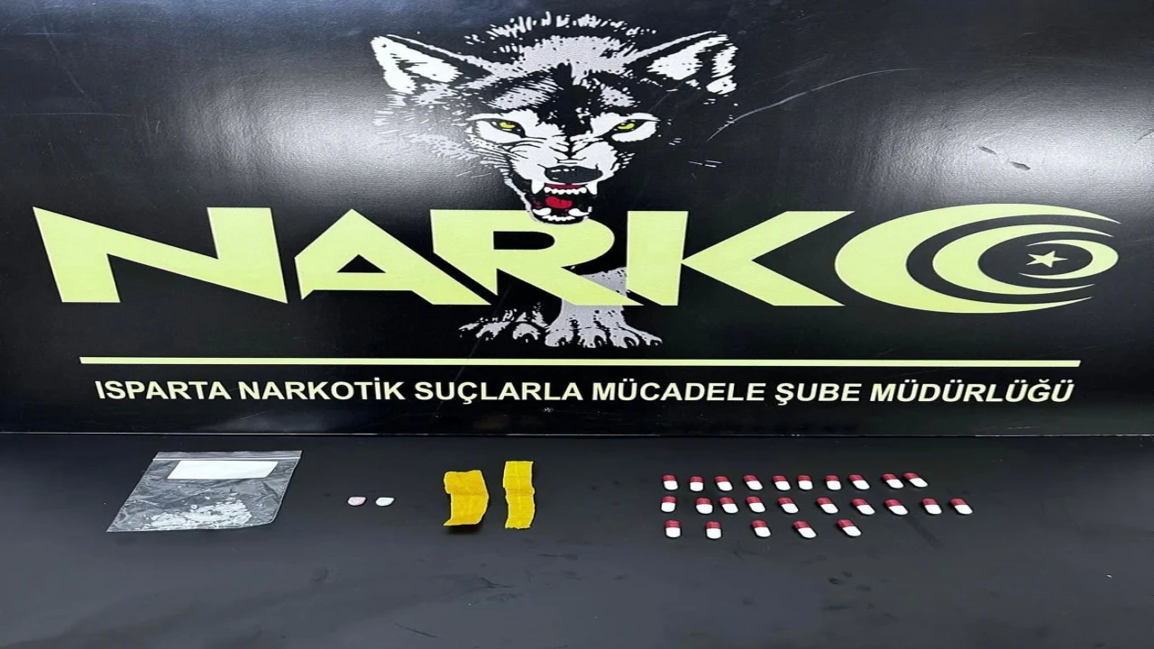 Ispartada uyuşturucu madde ele geçirildi