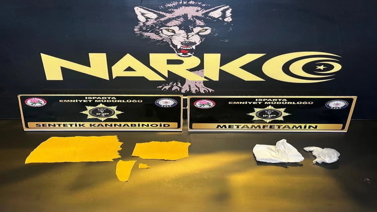 Ispartada uyuşturucu operasyonunda 2 şüpheliye adli işlem