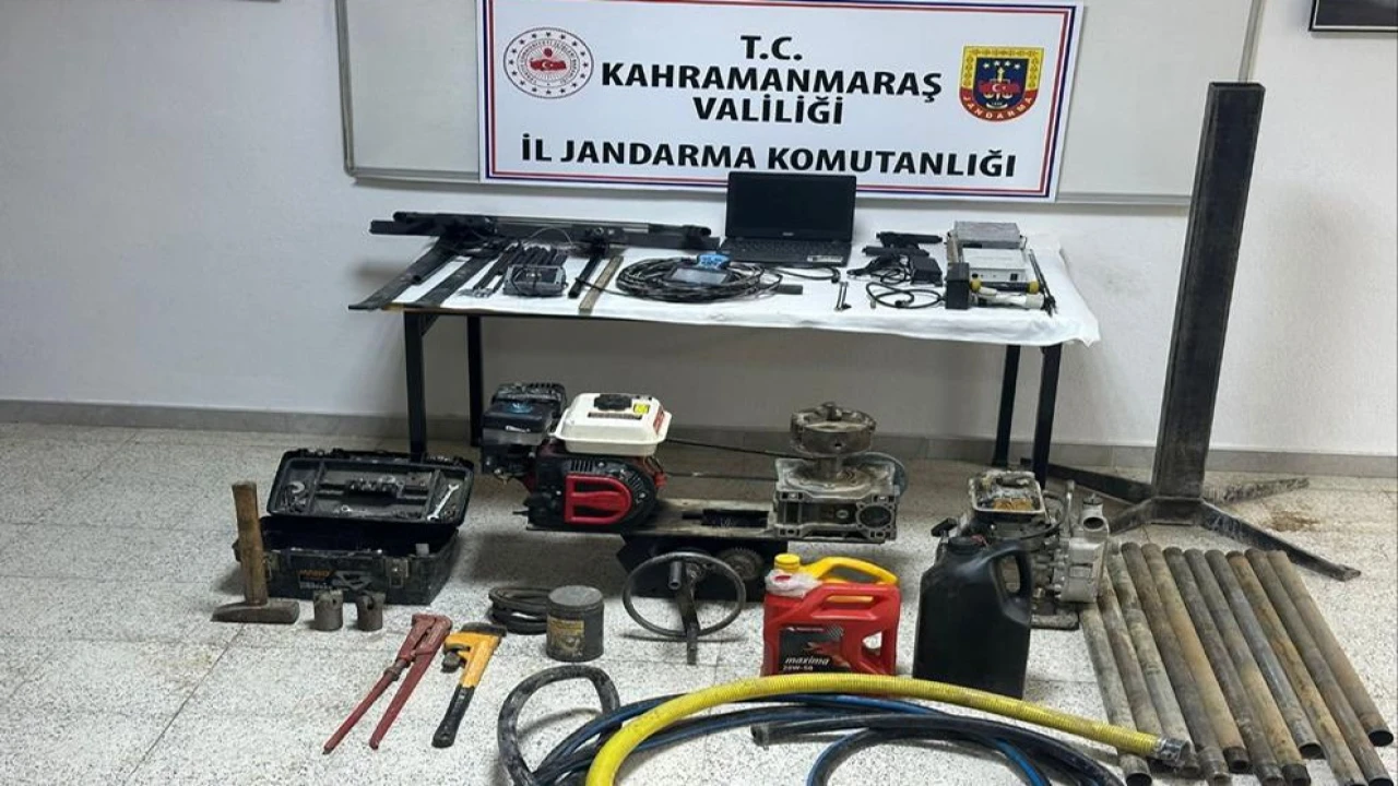 Kahramanmaraşta define avcılarına operasyon: 10 kişi yakalandı
