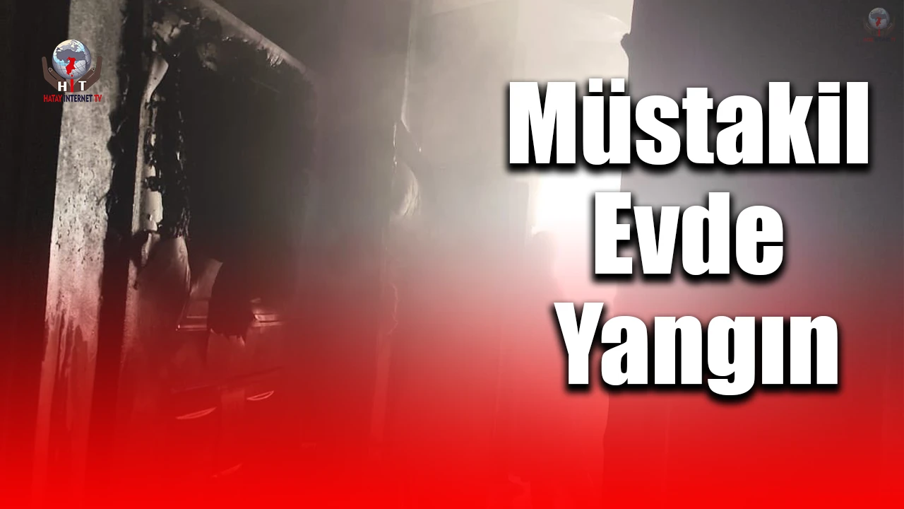 Kumluda müstakil evde yangın