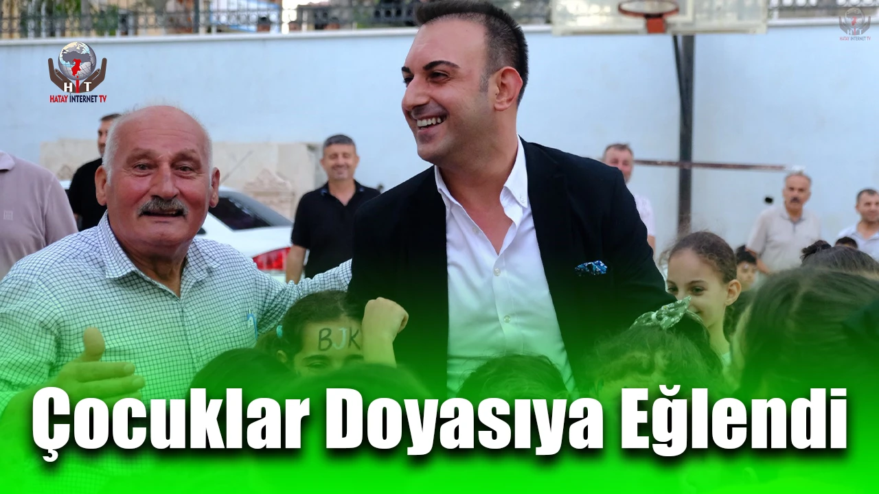 Orhanlı Mahallesinde çocuklar doyasıya eğlendi