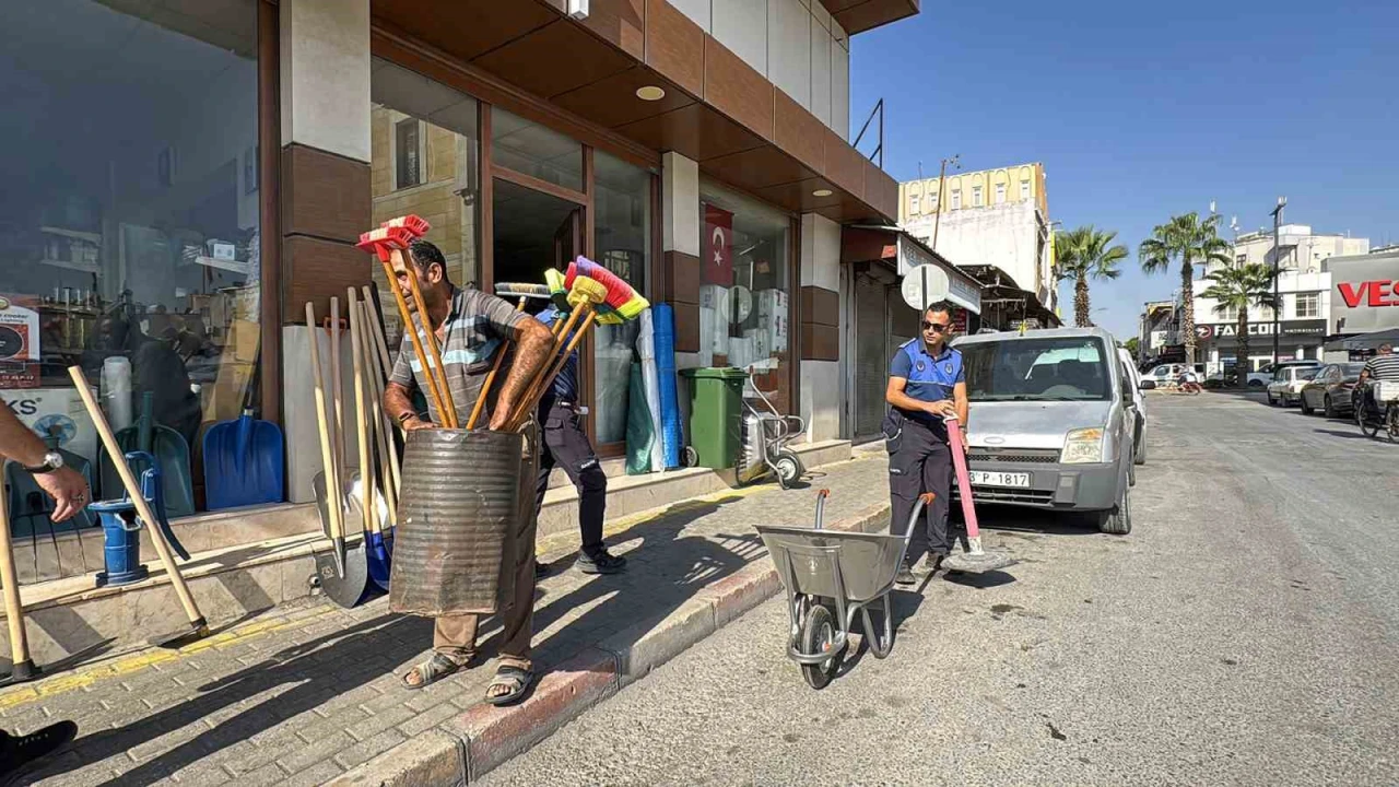 Tarsusta kaldırım işgaline karşı sıkı denetim