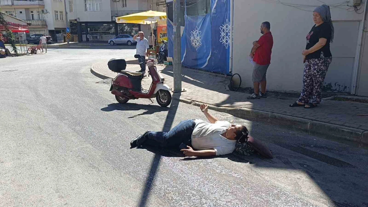 Yola dökülen sıvı madde kaza yaptırdı: 1 yaralı