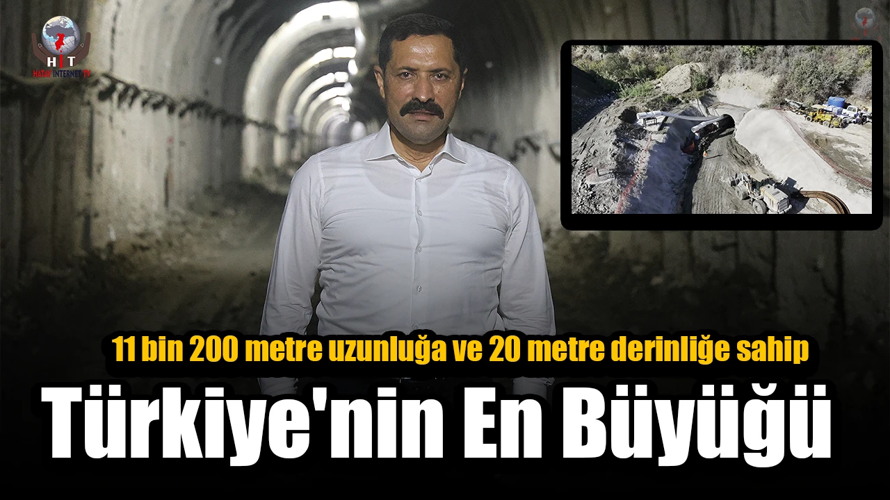 11 bin 200 metre uzunluğa ve 20 metre derinliğe sahip atık su tüneli Türkiyenin en büyüğü olacak