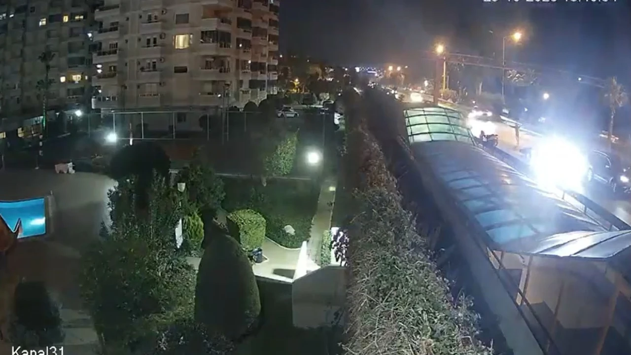 21 yaşındaki gencin hayatını kaybettiği kaza güvenlik kamerasında