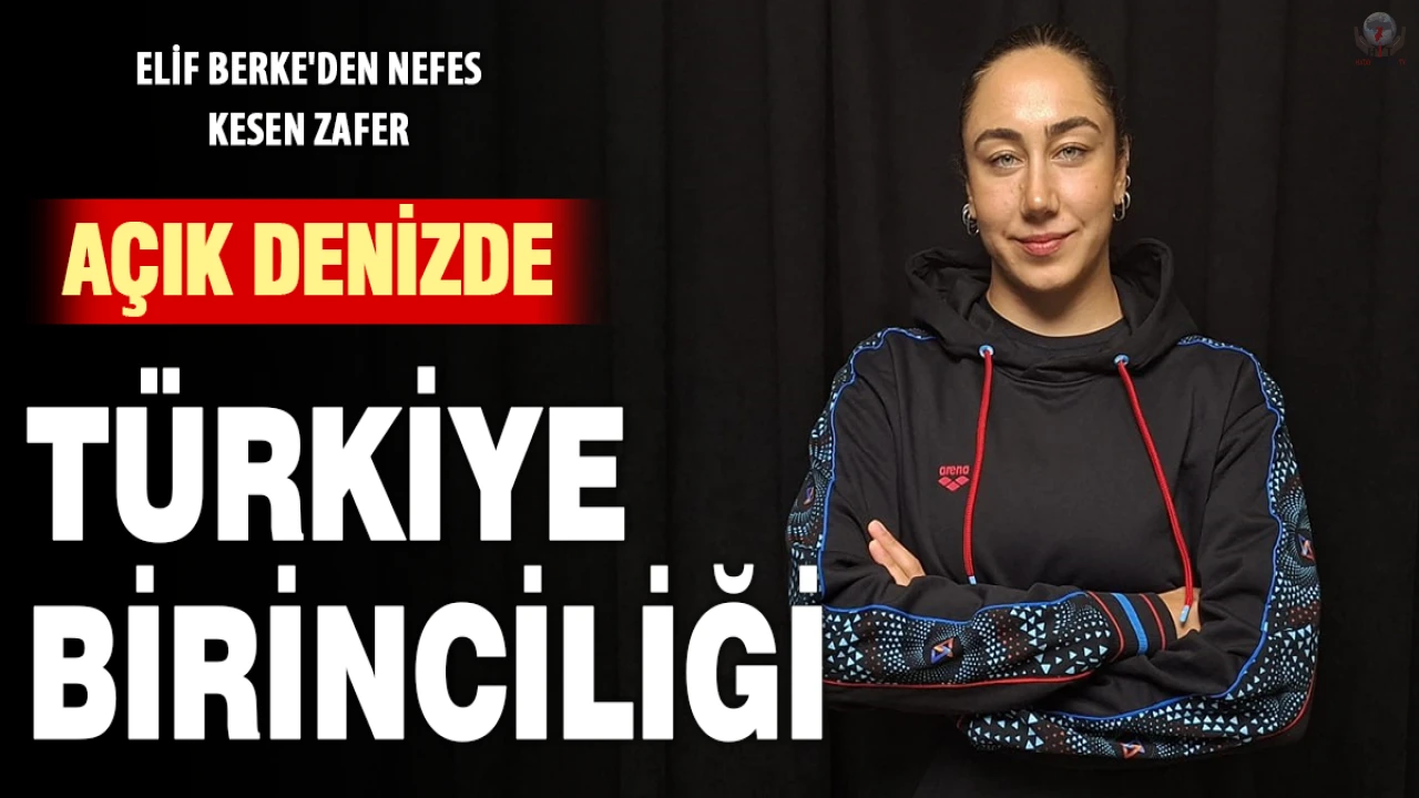 39 km mesafeyi 14 saatte yüzerek Türkiye birincisi oldu