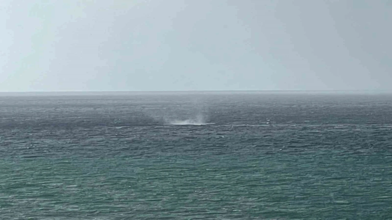 Alanya açıklarında oluşan hortum korkuttu
