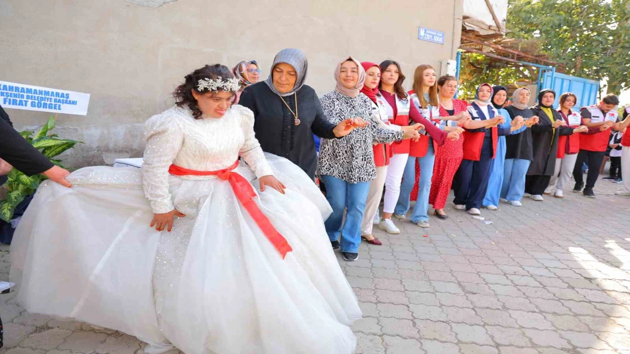 Down sendromlu Melekin gelinlik hayali gerçek oldu