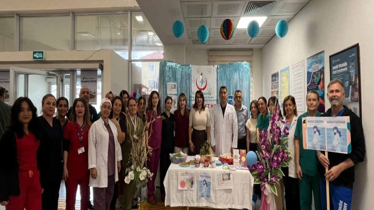 Gazipaşa Devlet Hastanesinden normal doğuma teşvik etkinliği