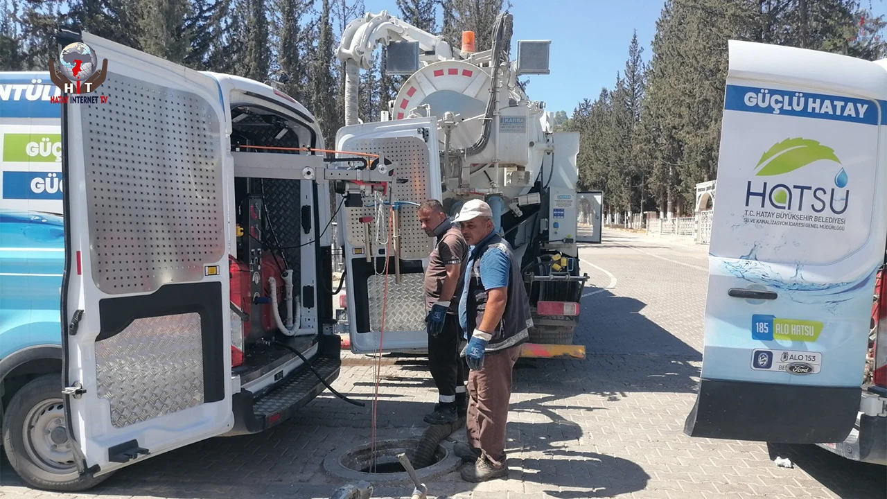 Hatay’da kanalizasyon ve yağmur suyu hatlarında yaşanan sorunlar teknolojiyle çözülüyor