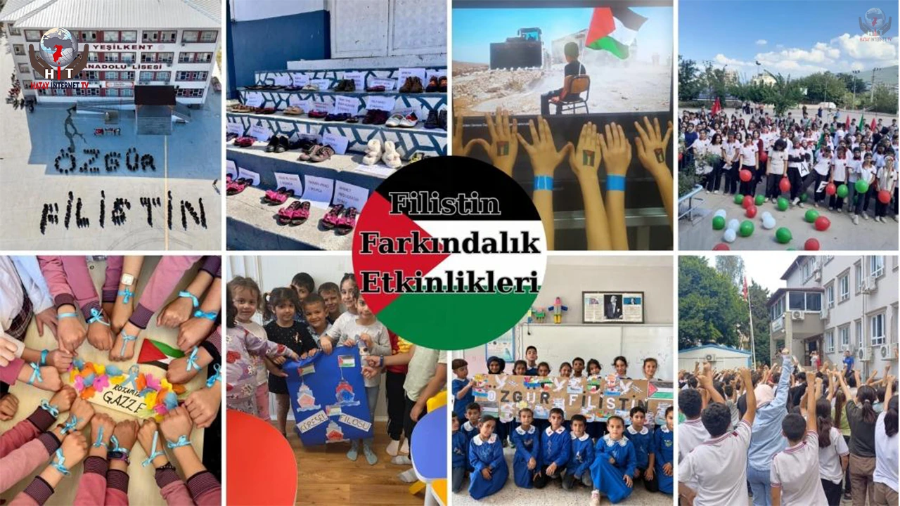 Hatay’da okullarda Filistin farkındalık etkinlikleri gerçekleştirildi