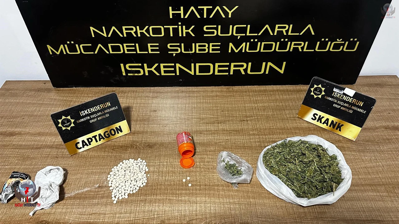 İskenderun’daki uyuşturucu operasyonunda 2 kişi tutuklandı