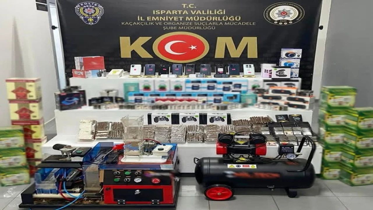 Ispartada kaçak ürün operasyonu