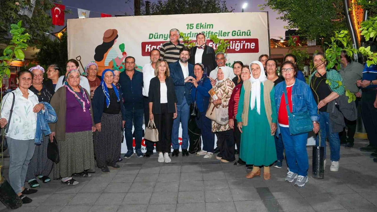 Tarsusta kadın üreticilere fidan desteği