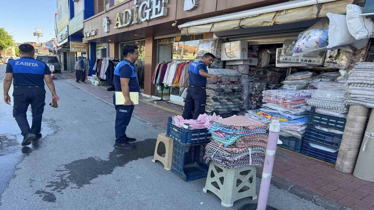 Tarsusta kaldırım işgaline izin verilmiyor