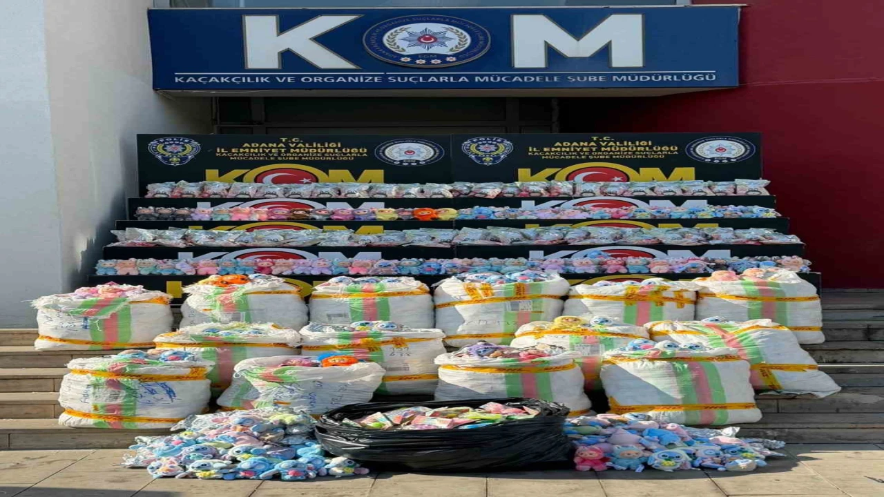 Adanada 2 bin 605 gümrük kaçağı Labubu oyuncak ele geçirildi