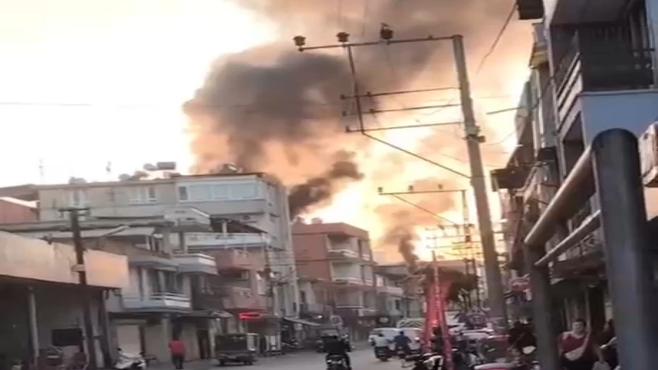 Adanada tekstil atölyesinde yangın