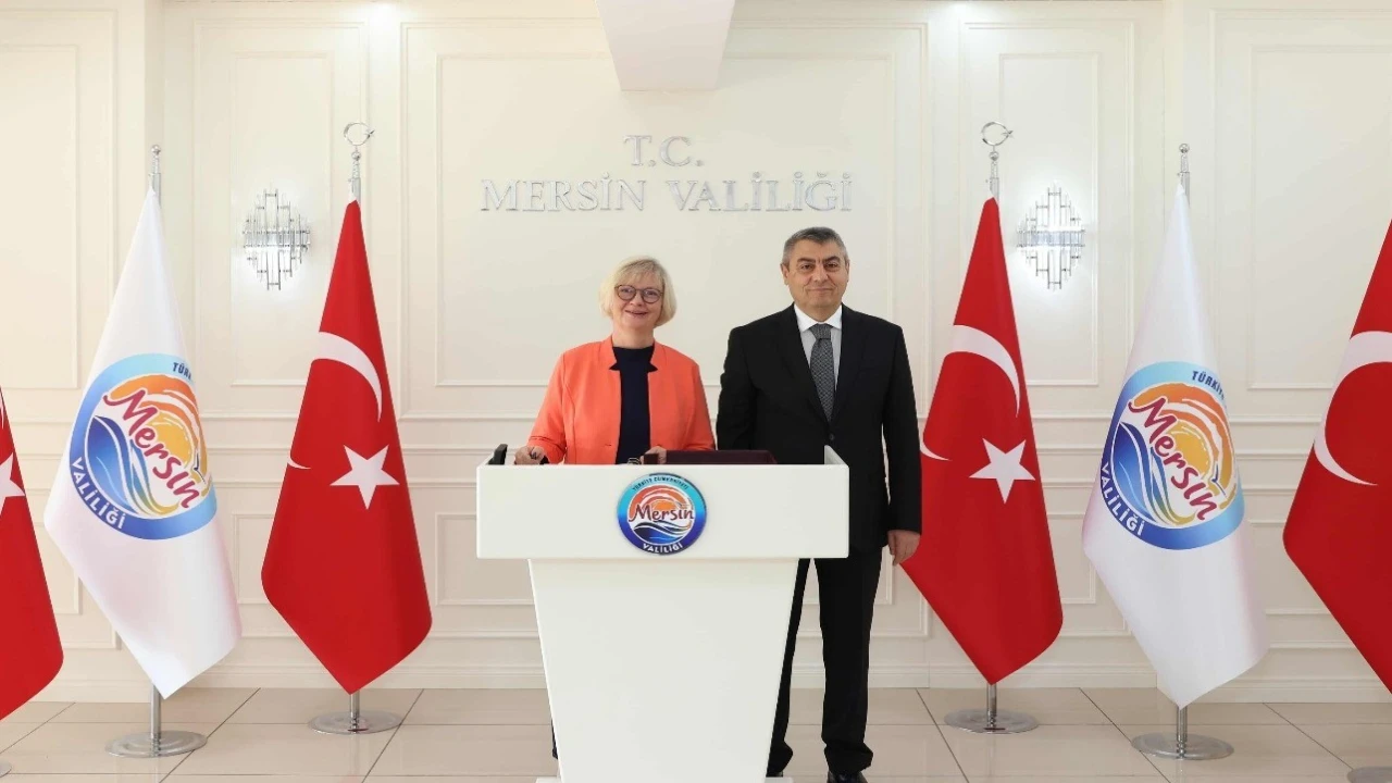 Almanya Büyükelçisi Sorg, Mersinde Vali Toros ile görüştü