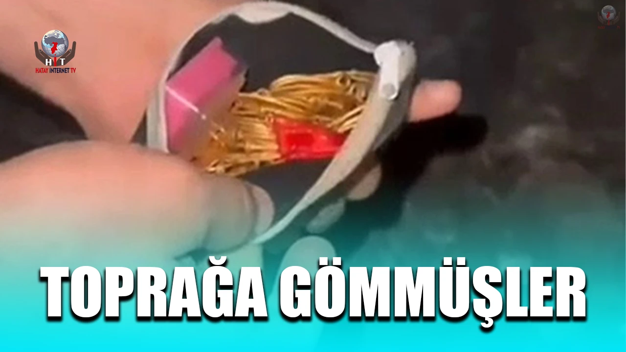 Çaldıkları altın dolu keseyi toprağa sakladılar