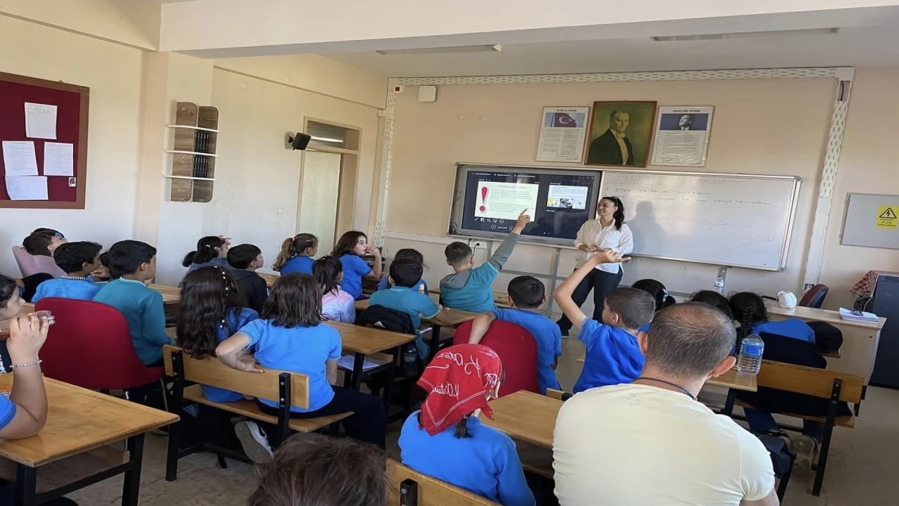 Gazipaşada öğrencilere su tasarrufu ve gıda güvenliği eğitimi