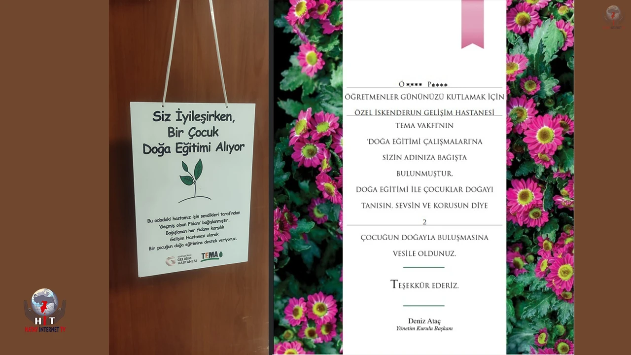 GELİŞİM HASTA ÖĞRETMENLERİ UNUTMADI