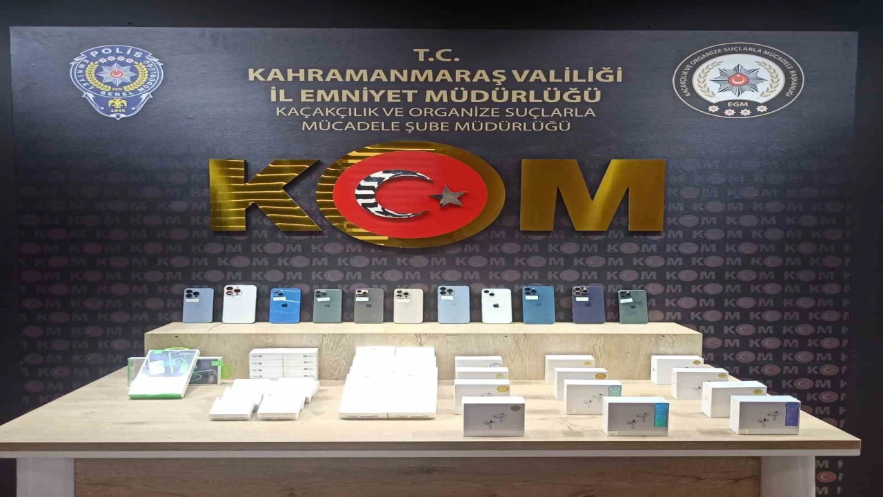 Kahramanmaraşta kaçak cep telefonu operasyonu