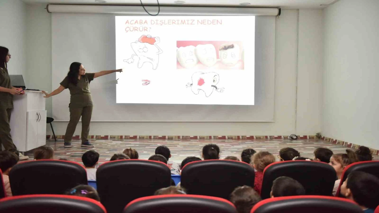 Kepezde miniklere diş sağlığı eğitimi