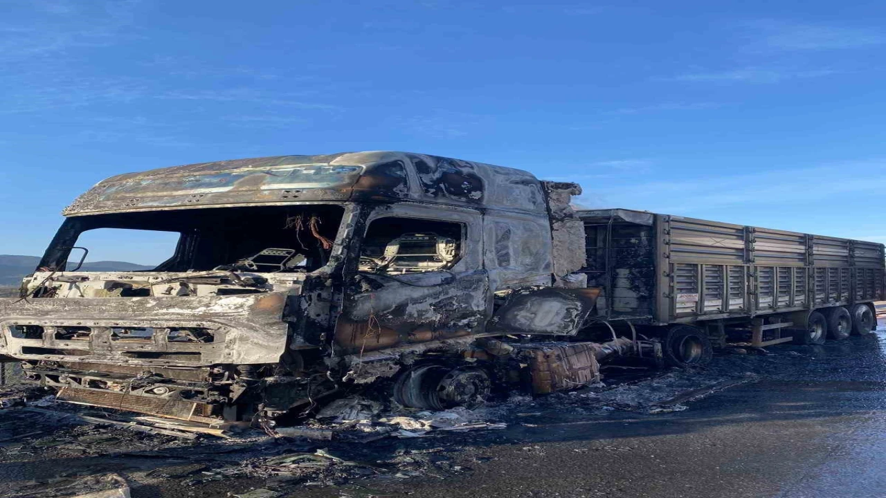 Osmaniyede tırda çıkan yangın söndürüldü