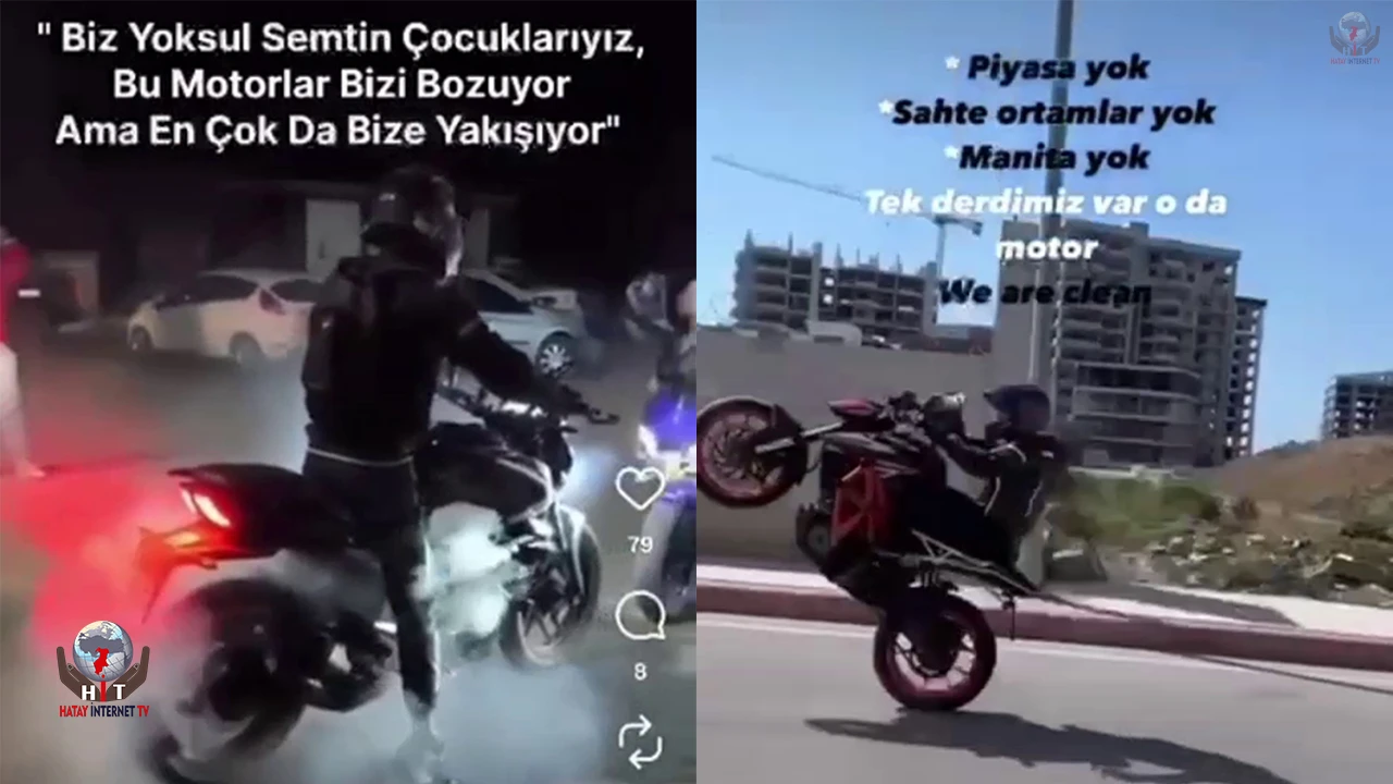 ‘Yoksul semtin çocuklarıyız diyerek lastik yakıp, video paylaşan motosikletliye 19 bin TL ceza