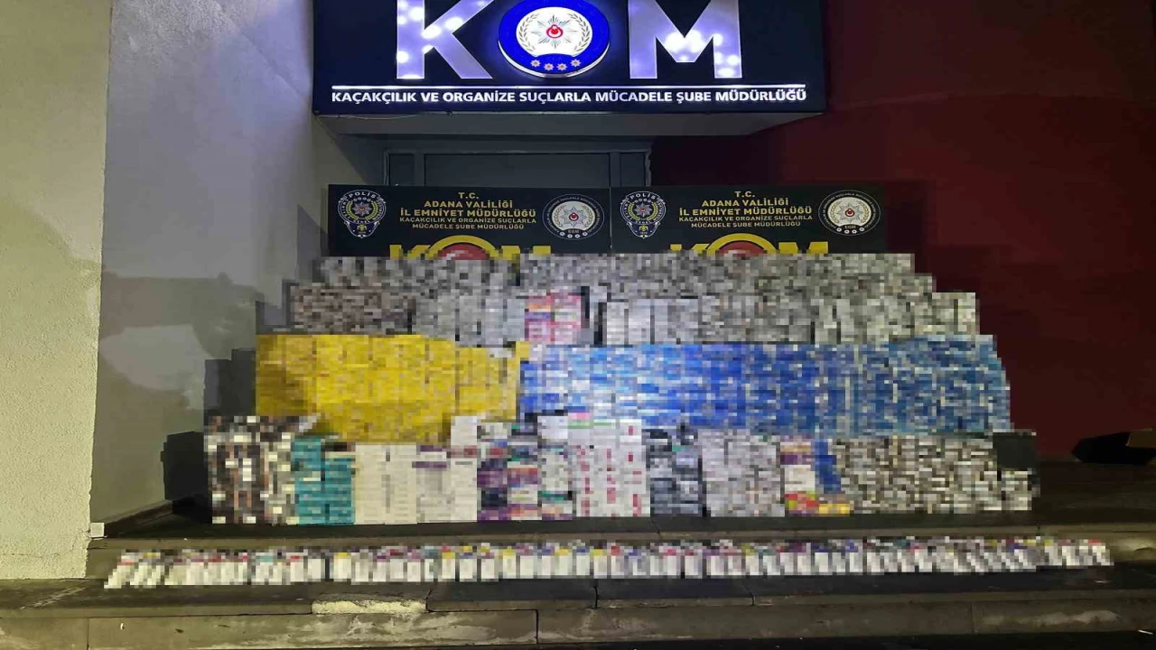 Adanada 16 bin paket kaçak sigara ele geçirildi