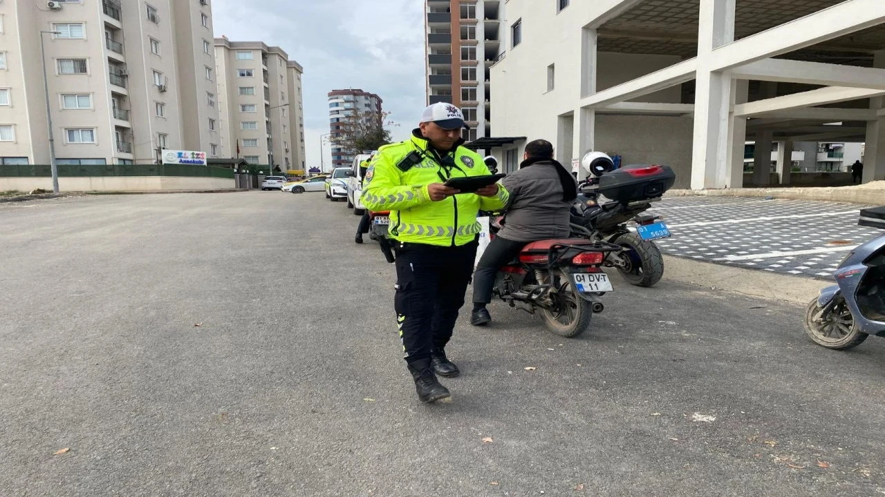 Adanada motosiklet denetimi: 623 bin TL ceza kesildi