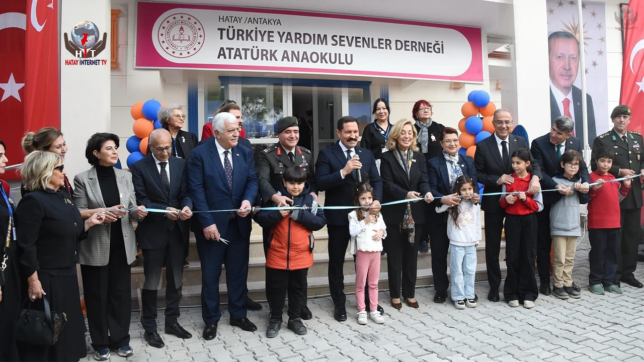 ANTAKYA’DA ATATÜRK ANAOKULU TÖRENLE AÇILDI