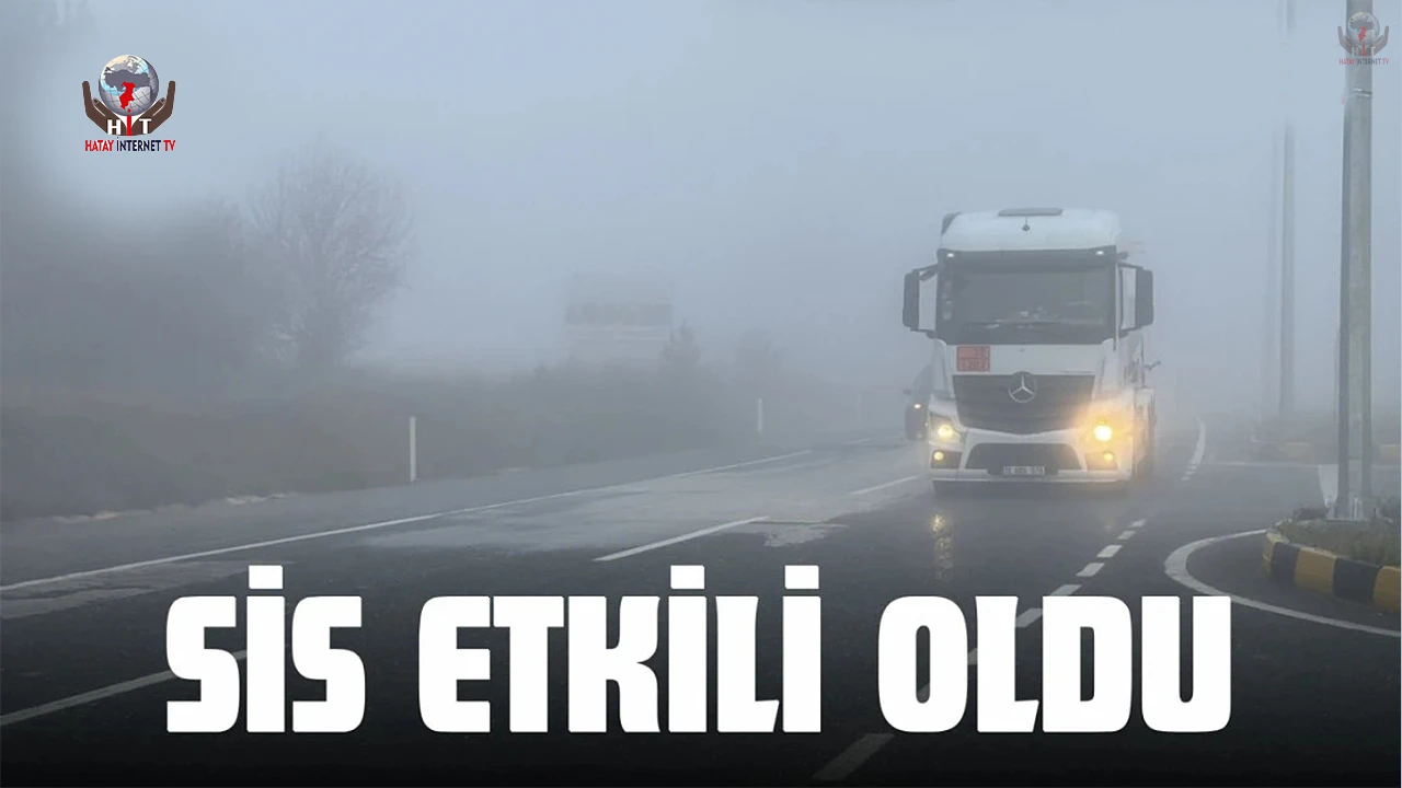 Antakyada sis etkili oldu