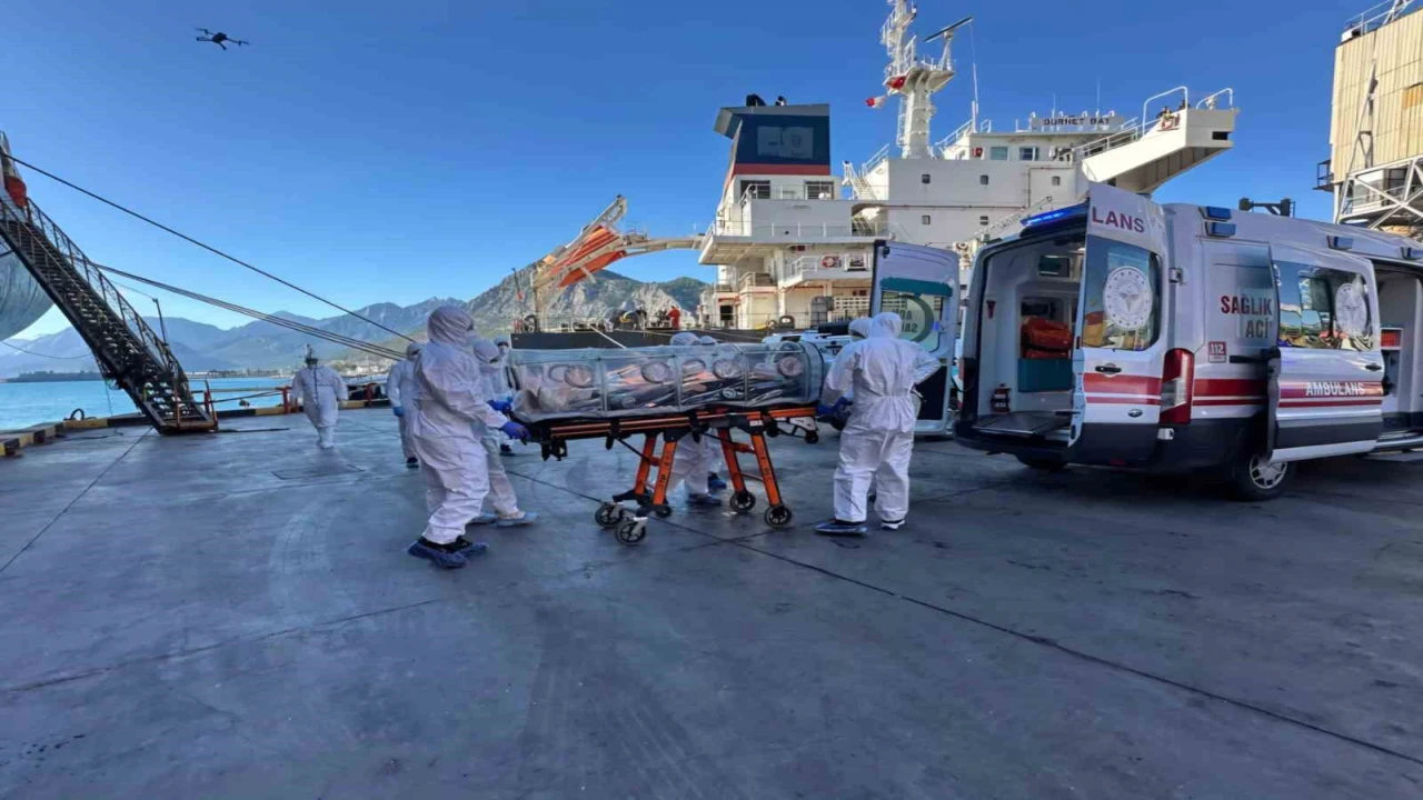 Antalya Limanında uluslararası salgın tatbikatı