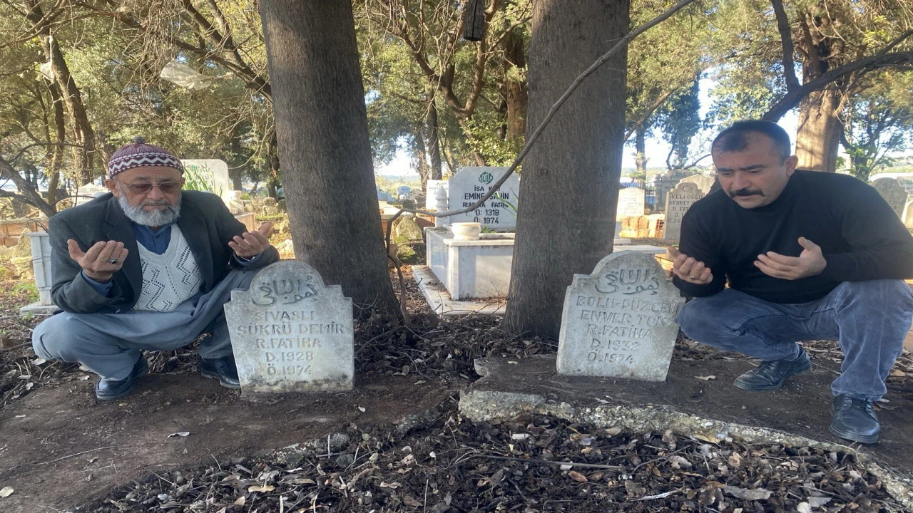 Antalyada 50 yıl önce hayatını kaybeden iki tarım işçisinin mezarları sahiplerini bekliyor
