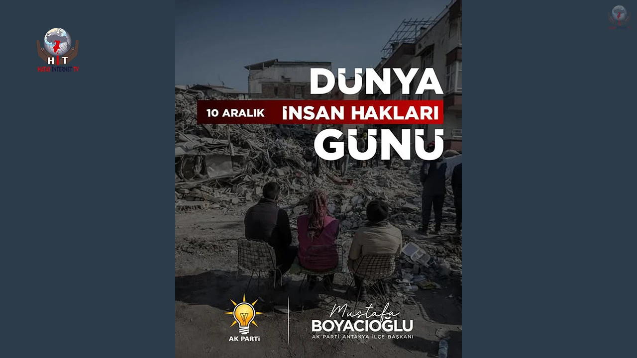 BOYACIOĞLU: İNSAN HAKLARI HER ŞEYİN ÜZERİNDEDİR