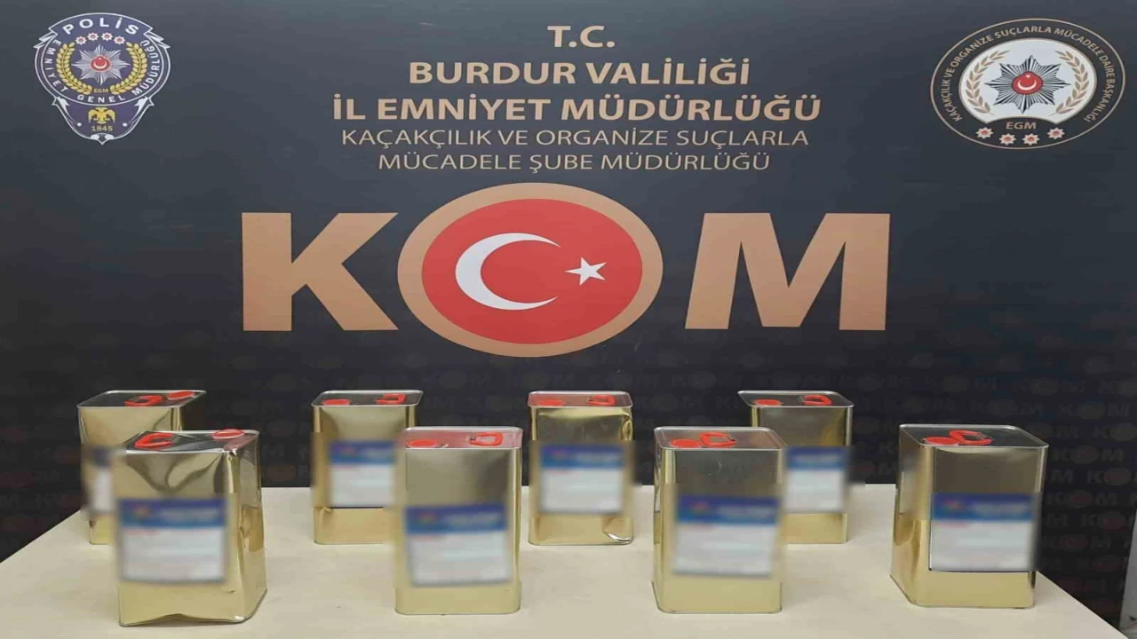 Burdurda 2025te bin 284 litre kaçak ve sahte alkol ele geçirildi
