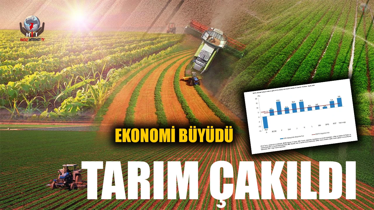 EKONOMİ BÜYÜDÜ, TARIM ÇAKILDI
