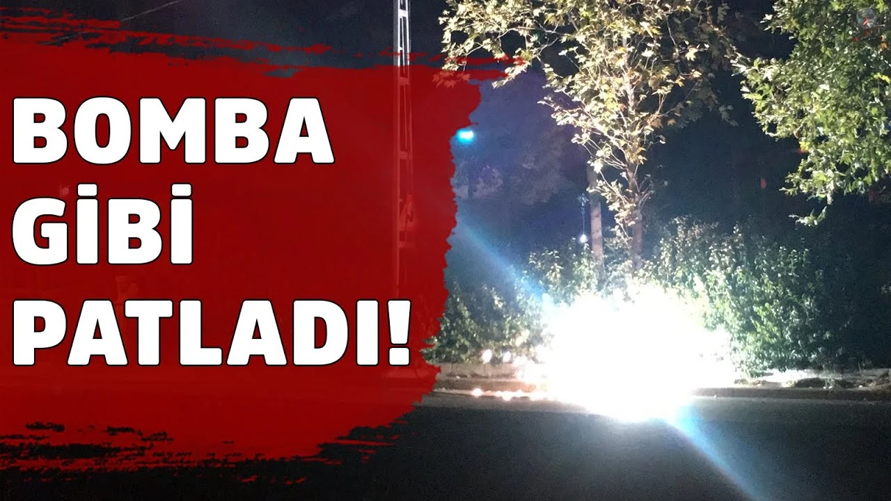 Elektrik tellerinin bomba gibi patladığı anlar vatandaşları tedirgin etti