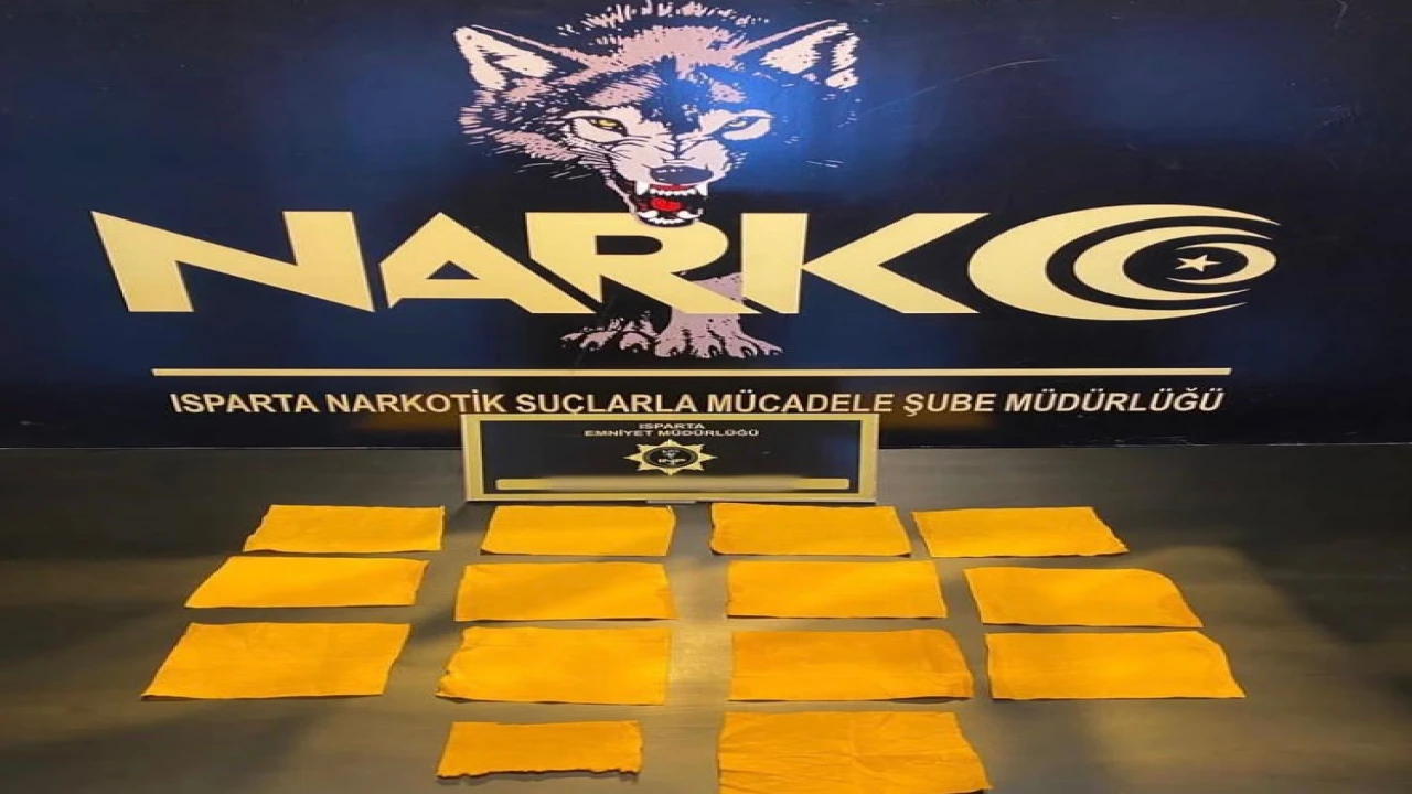 Ispartada Narkotik operasyonunda 1 kişi tutuklandı