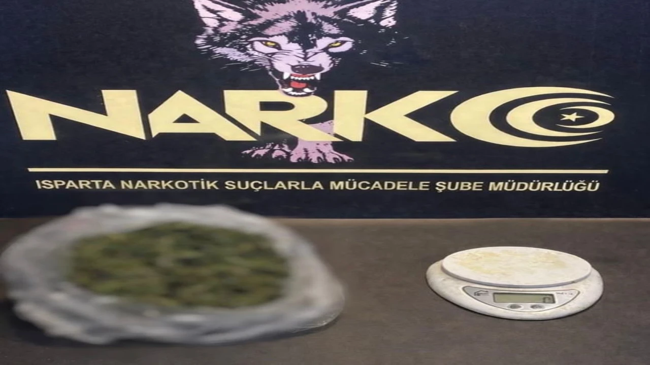 Ispartada uyuşturucu operasyonunda 2 gözaltı