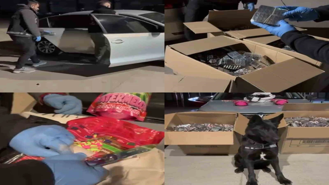 Kahramanmaraşta 170 bin adet uyuşturucu hap ele geçirildi