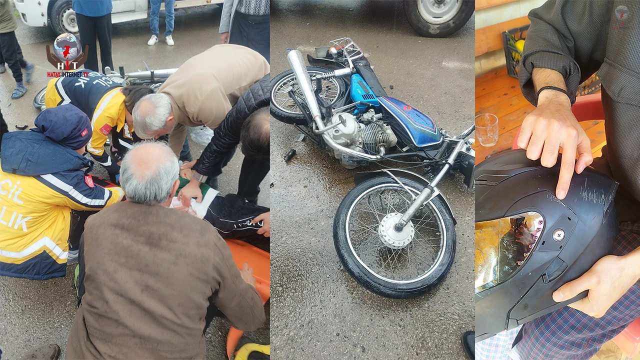 Kaskla yaşama tutunan motosikletli genç: Polisler doğru söylüyormuş