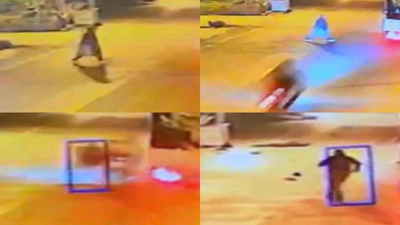 Kaza anı kamerada: Motosikletlinin çarptığı yaya hayatını kaybetti