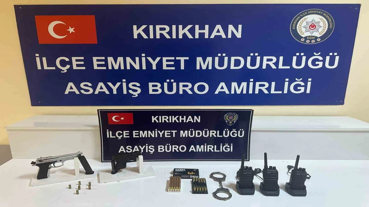 Kırıkhanda asayiş operasyonu; 2 gözaltı