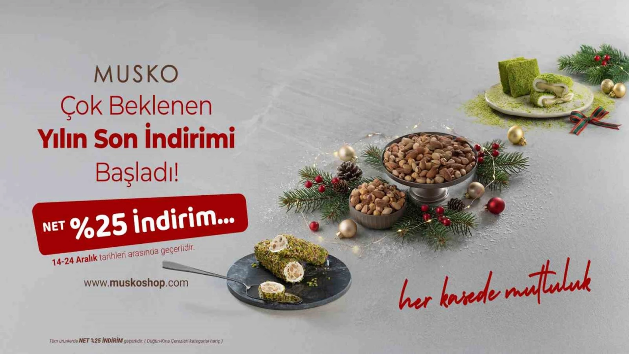 Kuruyemişte yeni yıl indirimleri